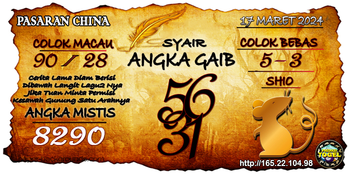 Prediksi Togel China Minggu 17 Maret 2024