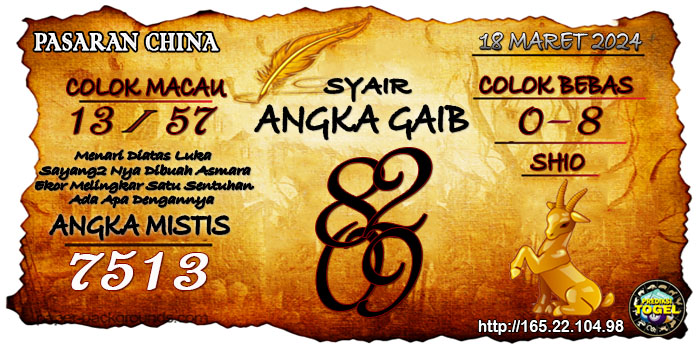 Prediksi Togel China Senin 18 Maret 2024