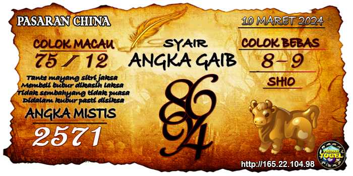 Prediksi Togel China Minggu 10 Maret 2024