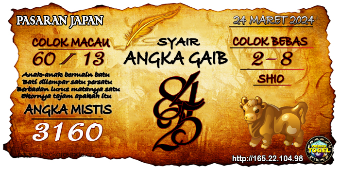 Prediksi Togel Japan Minggu 24 Maret 2024