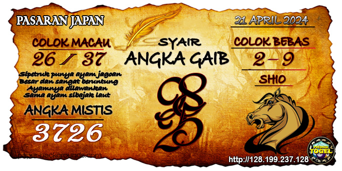 Prediksi Togel Japan Minggu 21 April 2024