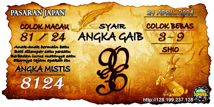 Prediksi Togel Japan Rabu 24 April 2024