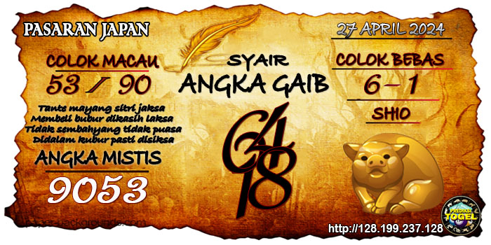 Prediksi Togel Japan Sabtu 27 April 2024