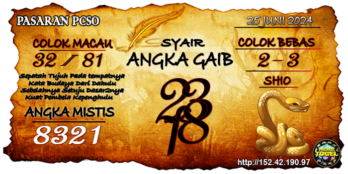 Prediksi Togel Pcso Selasa 25 Juni 2024