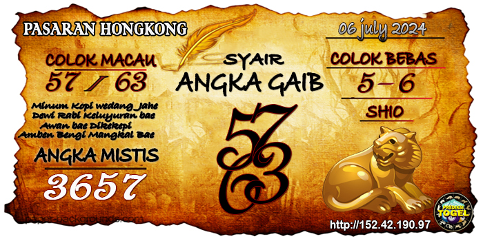 Prediksi Togel Hongkong Sabtu 6 Juli 2024