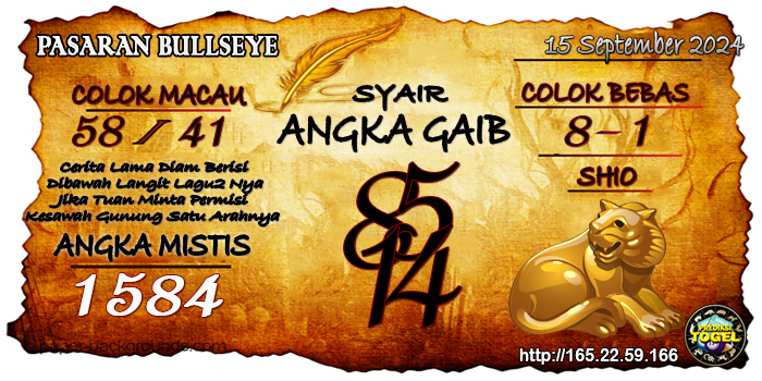 Prediksi Togel Bullseye Minggu 15 September 2024