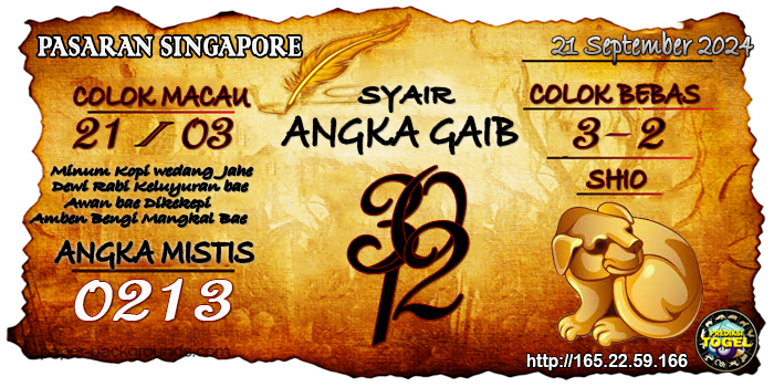 Prediksi Togel Singapore Sabtu 21 September 2024