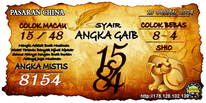 Prediksi Togel China Kamis 10 Oktober 2024