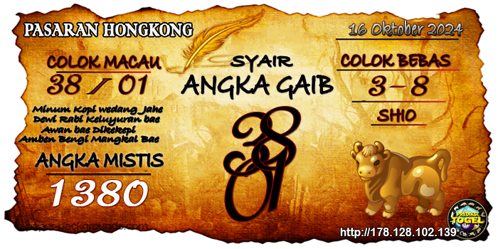 Prediksi Togel Hongkong Rabu 16 Oktober 2024