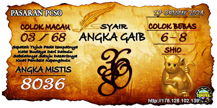 Prediksi Togel Pcso Kamis 17 Oktober 2024