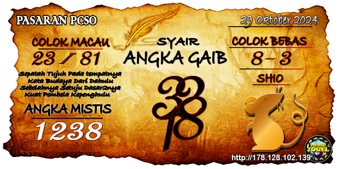 Prediksi Togel Pcso Selasa 29 Oktober 2024