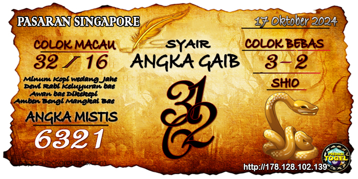 Prediksi Togel Singapore Kamis 17 Oktober 2024