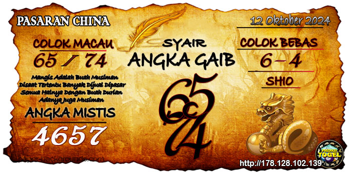 Prediksi Togel China Selasa 12 November 2024