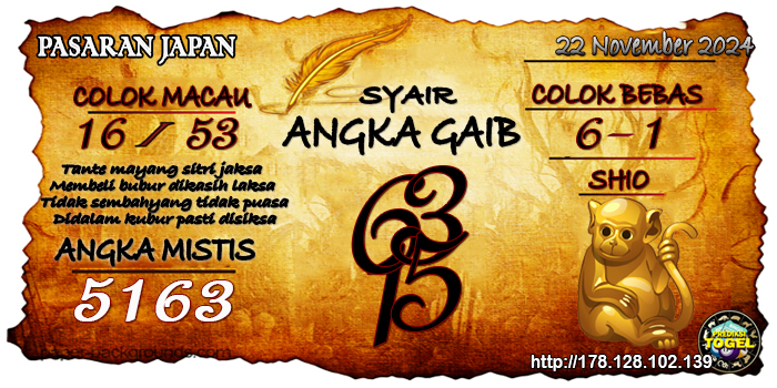 Prediksi Togel Japan Jumat 22 November 2024