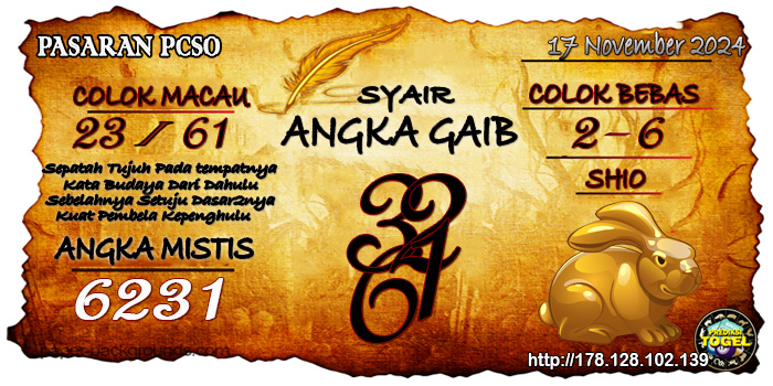 Prediksi Togel Pcso Minggu 17 November 2024