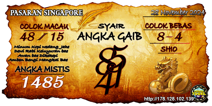 Prediksi Togel Singapore Kamis 28 November 2024